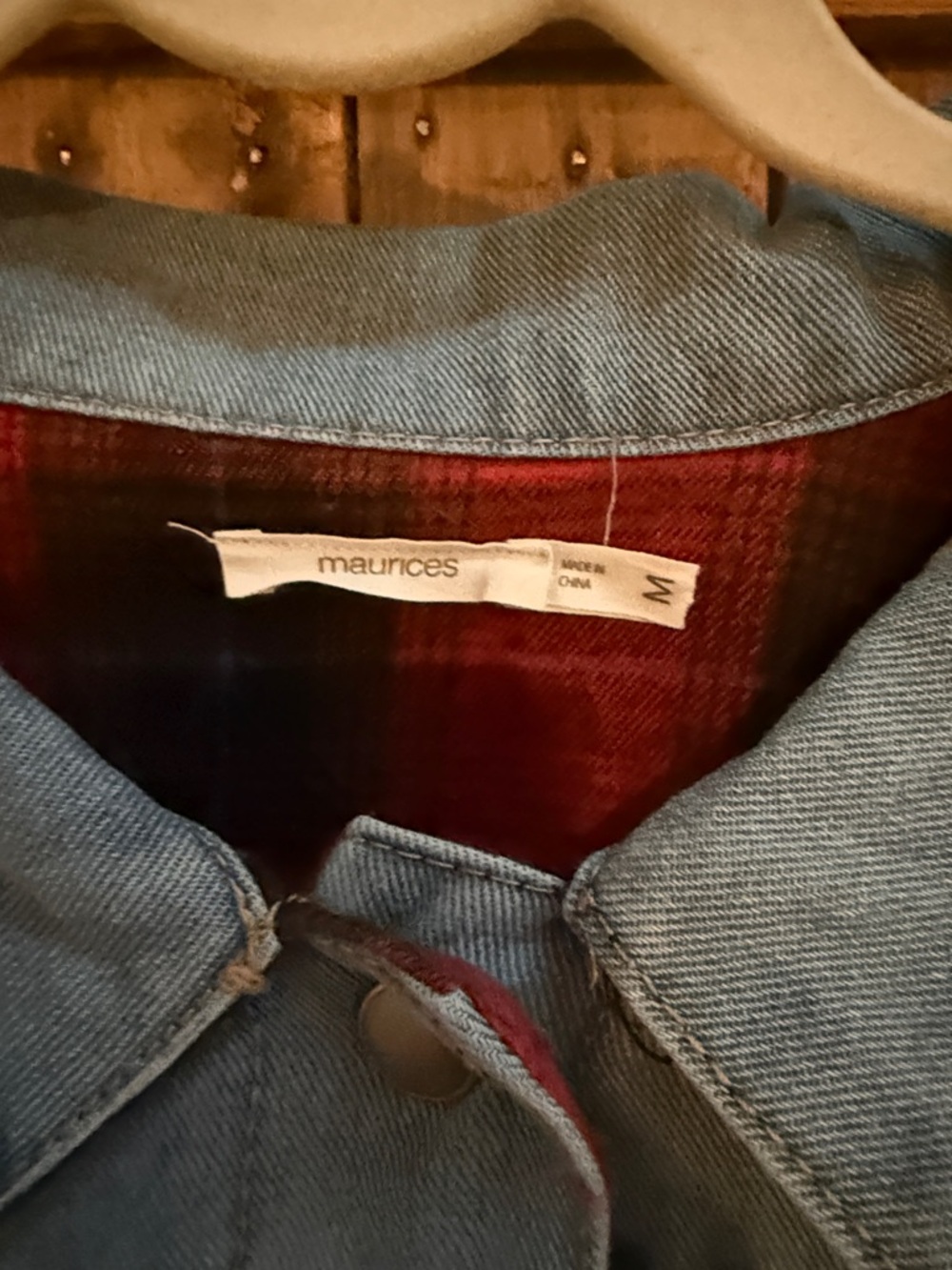 Maurices Light Blue Denim Trucker Jacket - Picture 3 of 9